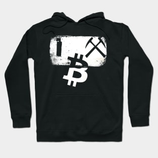 I Mine Bitcoin Novelty Pun BTC Mining & Trading Hoodie